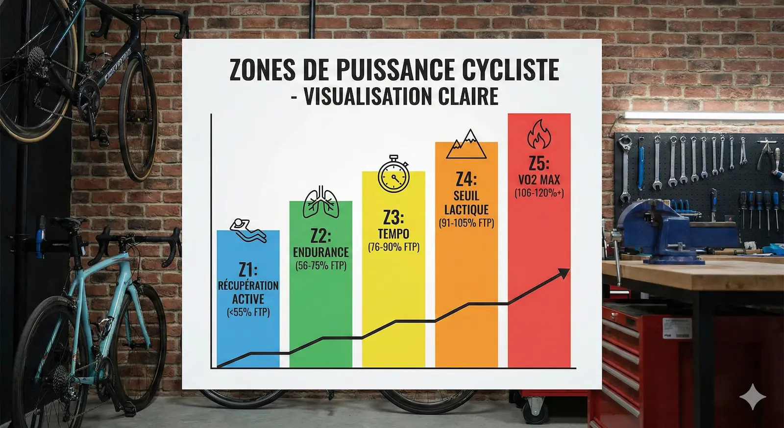 Zones d'entraînement VTT marathon et intensités clés pour la longue distance